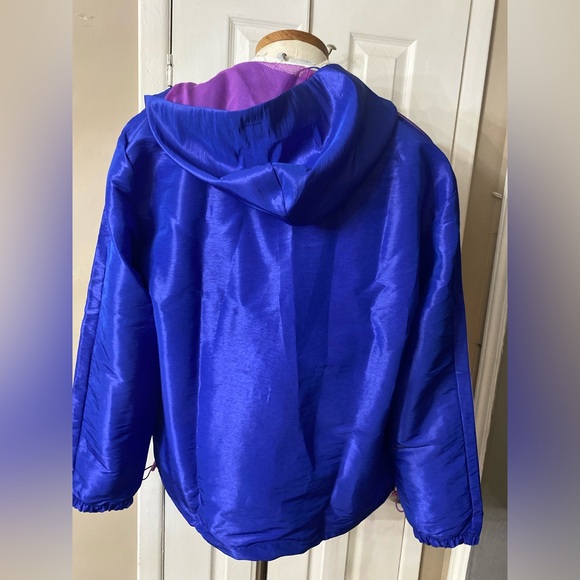 ADIDAS [L] SUNGLASS WOVEN WINDBREAKER/JACKET BLUE JD7133 - Picture 2 of 9